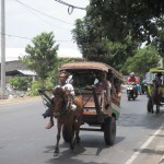 Teilweise sind die Transportmittel auf Bali noch sehr einfach...