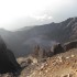 Blick vom Gipfel des Rinjani in den erloschenen Vulkankrater